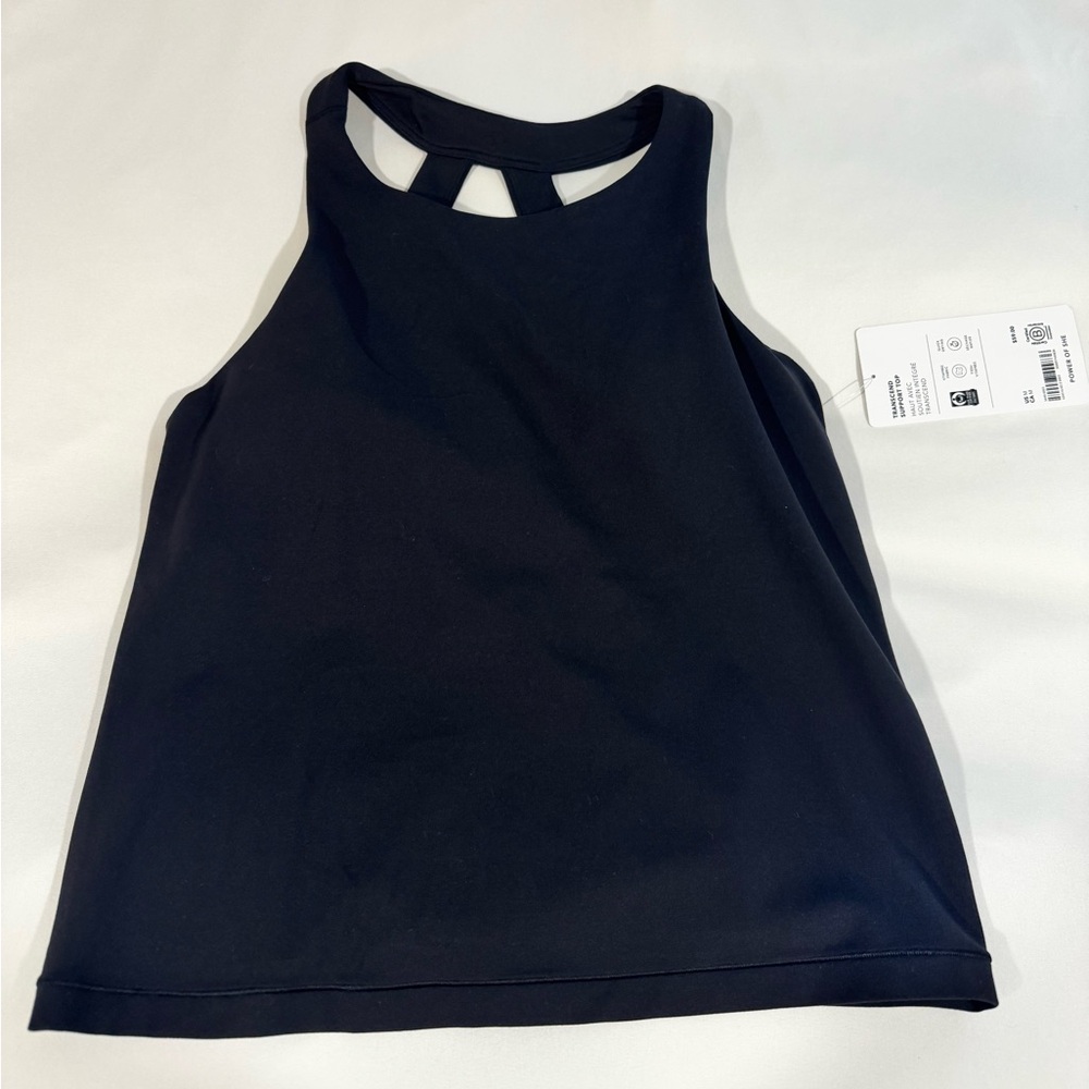 NWT Athleta Transcend Top black size medium